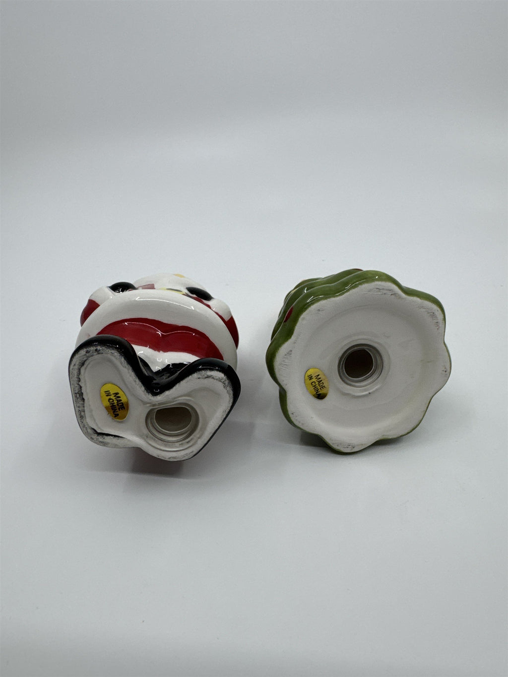 Ceramic Santa and Christmas Tree Salt and Pepper Shakers
