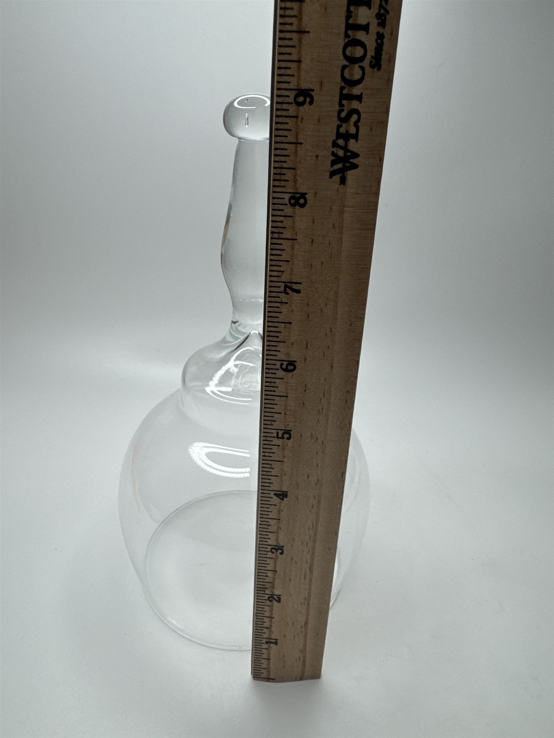 Vintage Glass Cloche Bell Jar Garden Cloche Glass Dome Clear Handle Glass