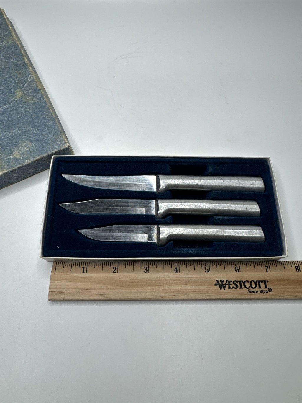 Vintage Rada Mfg Co Maker of The Aluminum Handle Cutlery Set of 3 Kitchen Knives