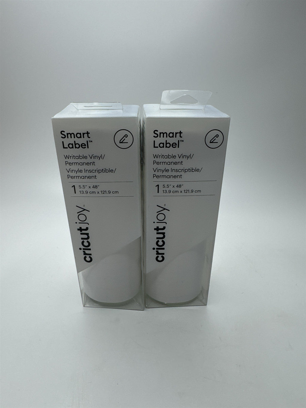 Lot of 2 Cricut Joy Smart Label Writeable Vinyl Permanent 5.5" x 48" (4ft) Rolls