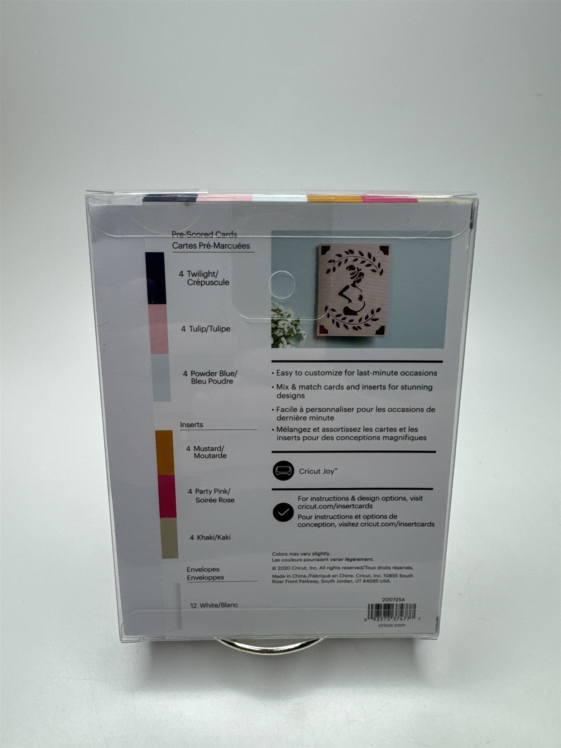 Pack of 12 Cricut Joy Insert Cards Sensei Sampler Blue/Pink/Gold/Pink/Cream Card