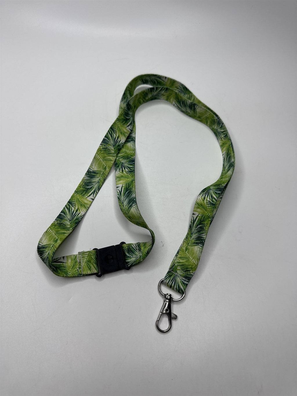 Lanyard For Keys /w Green Ferns Plants Pattern Allover Print Safety Breakaway