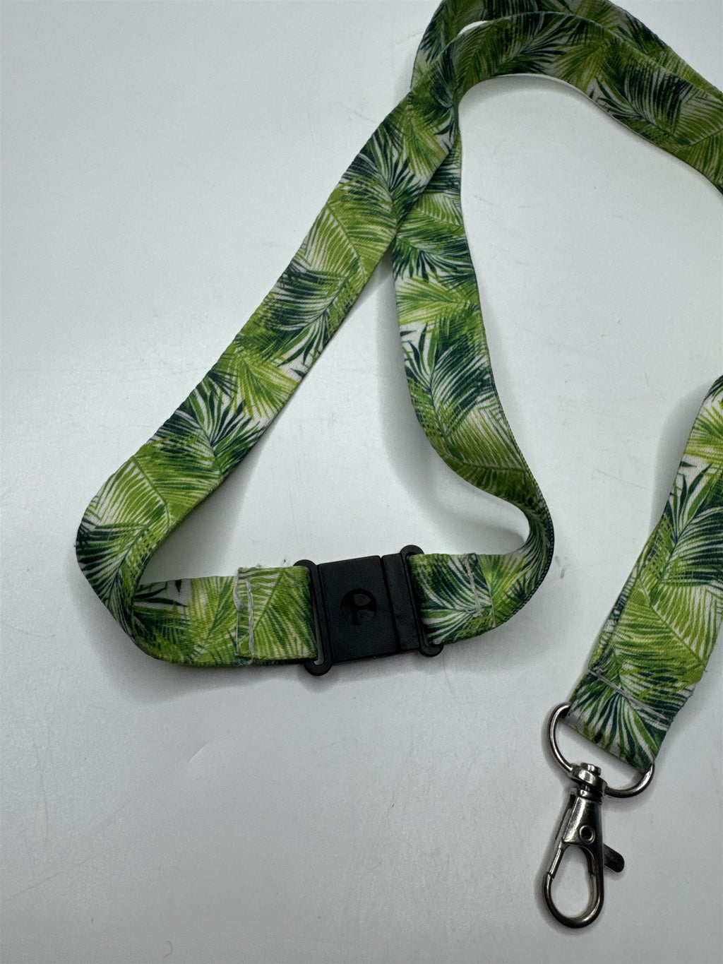 Lanyard For Keys /w Green Ferns Plants Pattern Allover Print Safety Breakaway
