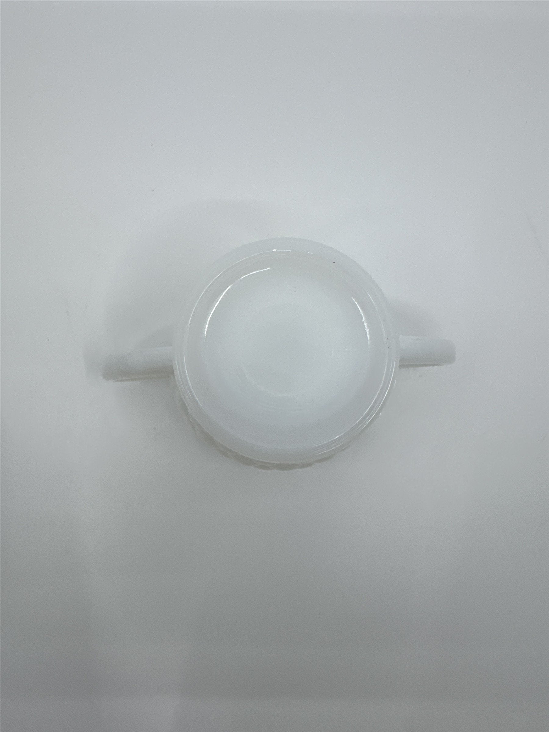 Vintage Milk Glass Cream and Sugar Set Anchor Hocking Bubble Glass Set