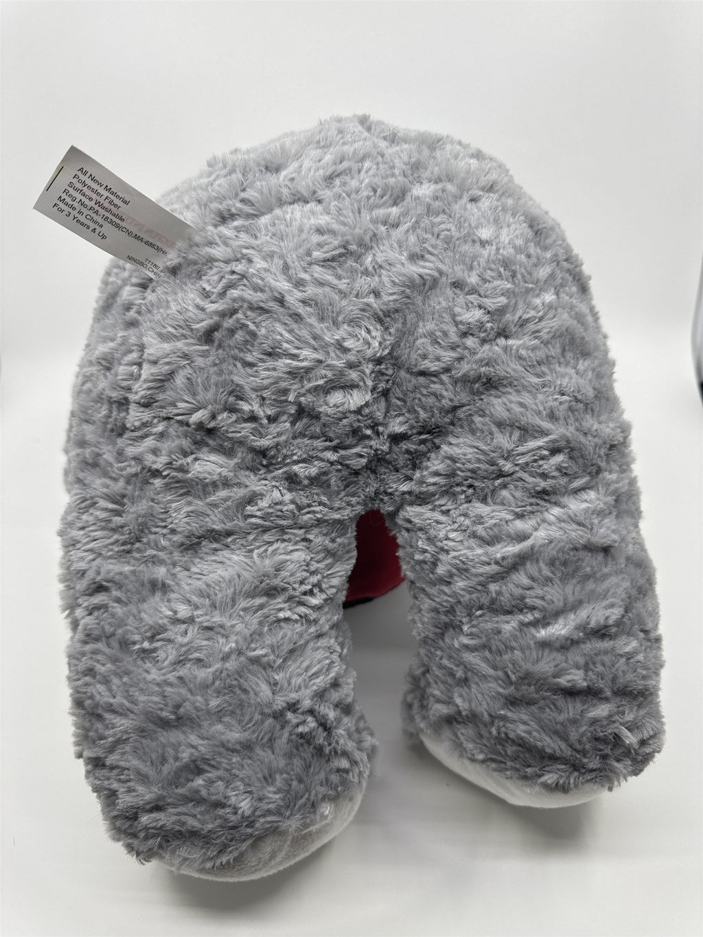 Kiss Me Valentine's Day Grey Stuffed Animal Teddy Bear with Sequin Heart
