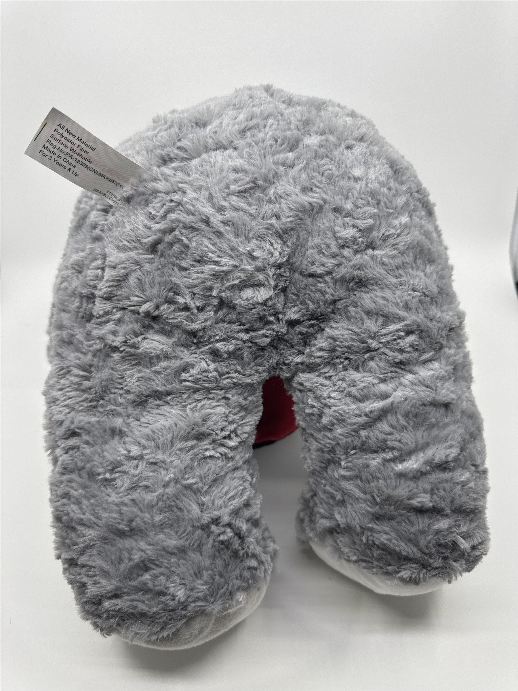 Kiss Me Valentine's Day Grey Stuffed Animal Teddy Bear with Sequin Heart