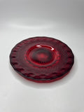 Vintage Viking Red Georgian Glass Lunch Plate 8"