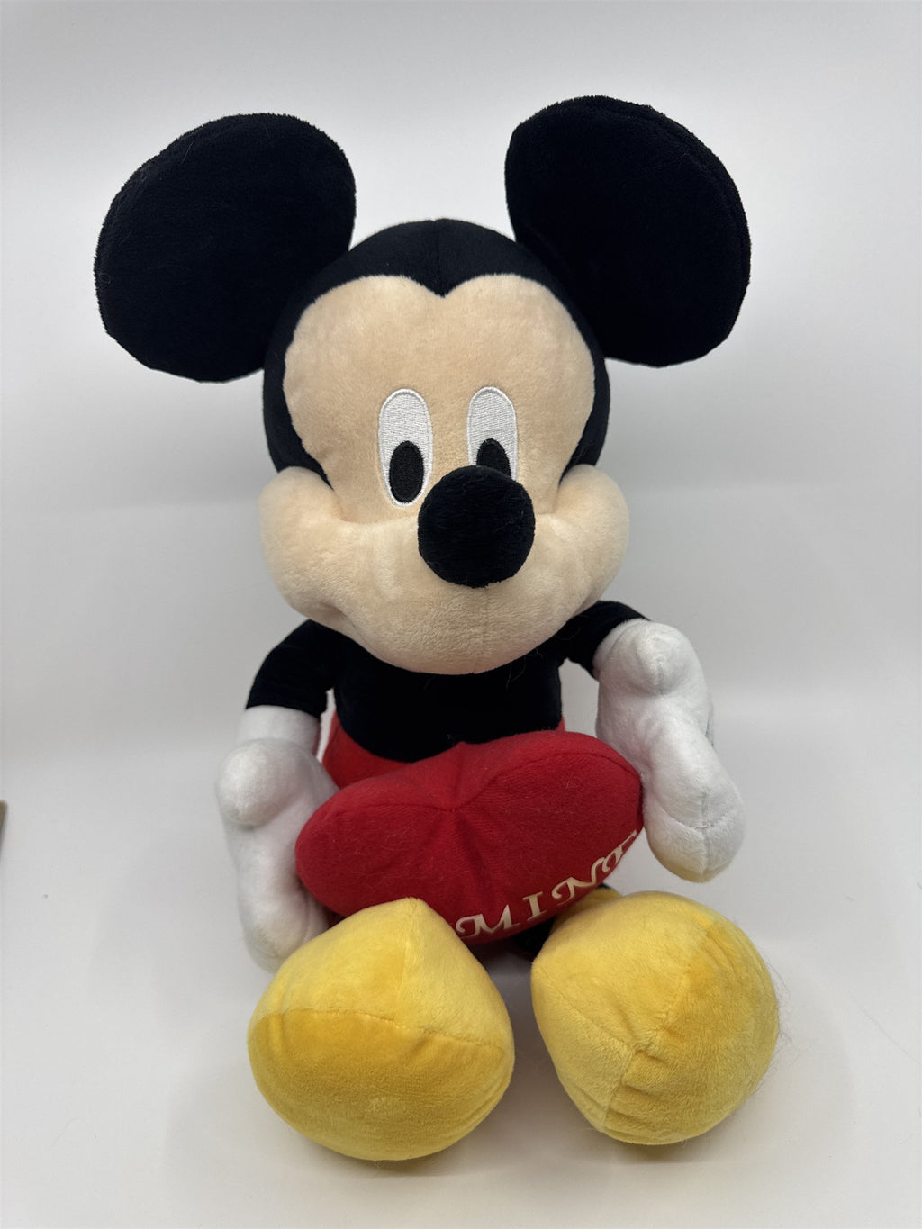 Disney Mickey Mouse Be Mine Plush with Red Heart in Hands Valentine's Day Gift