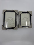 Set of Two Sonoma Metal Collection Picture Frames 3.5 in x 5 in and 4 in x 6 in