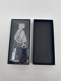 Michael Kors Blue Leather Harrison Keychain/Bottle Opener/Key Fob Brand New