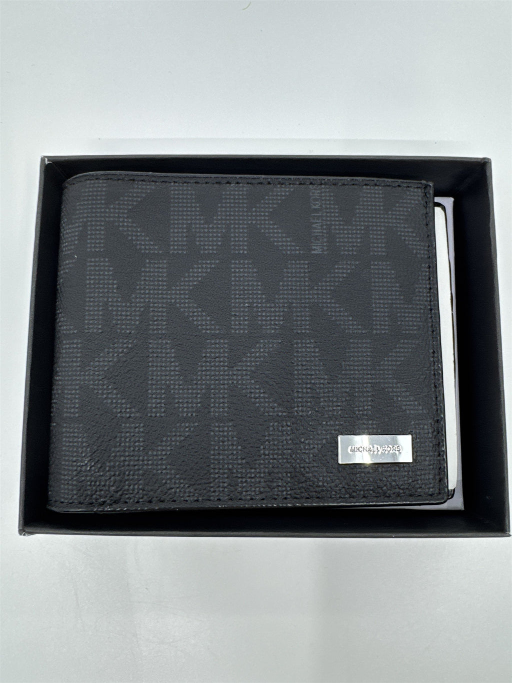 Michael Kors Black Bifold Leather Men's Jet Set Wallet New