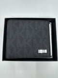 Michael Kors Black Bifold Leather Men's Jet Set Wallet New