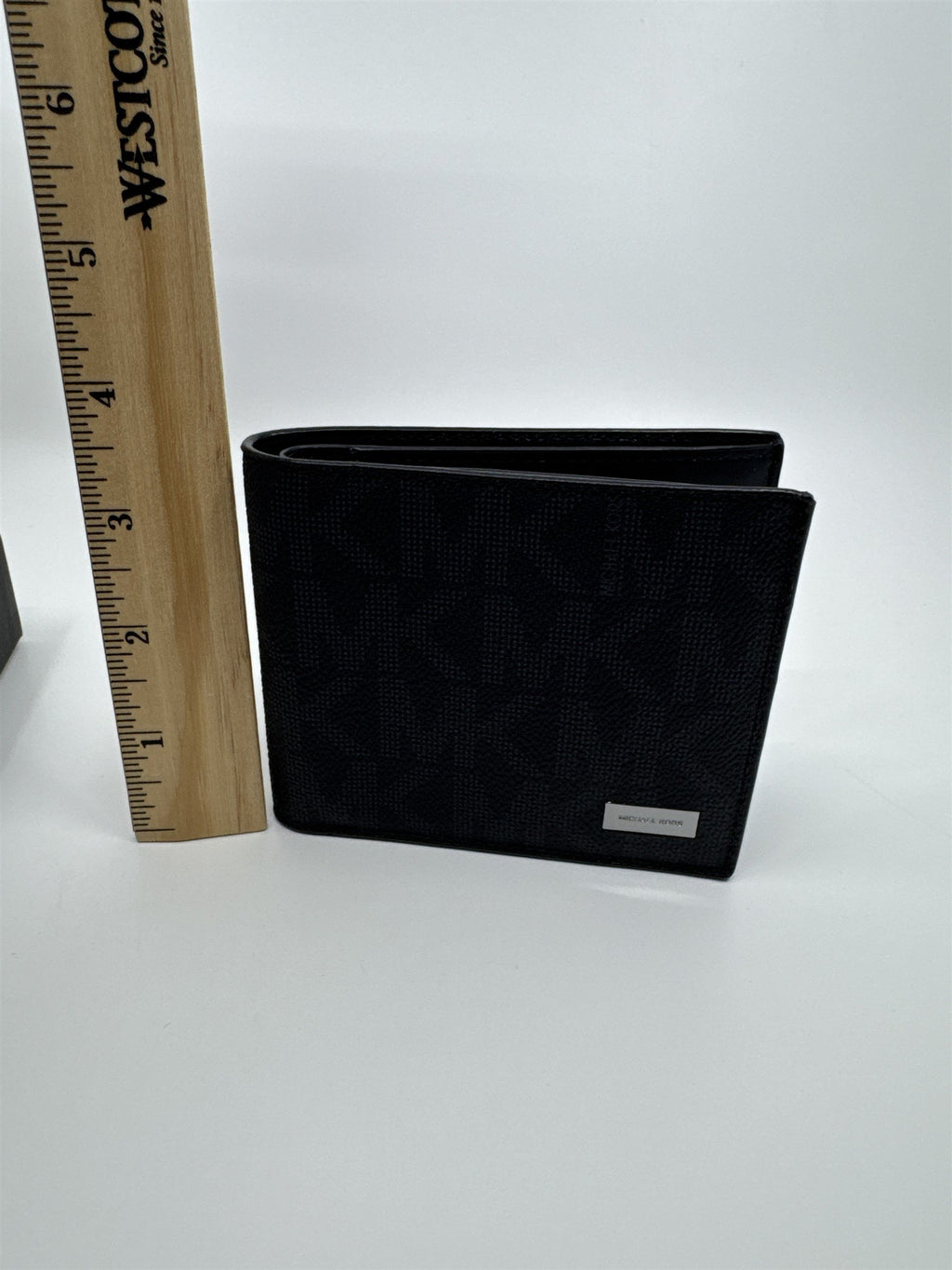 Michael Kors Black Bifold Leather Men's Jet Set Wallet New