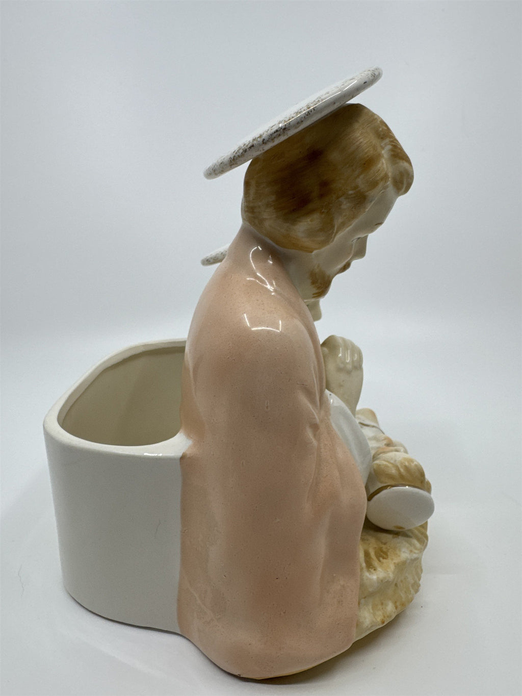 Vintage Joseph, Mary and Baby Jesus Ceramic Figurine Vase by Fremo Japan
