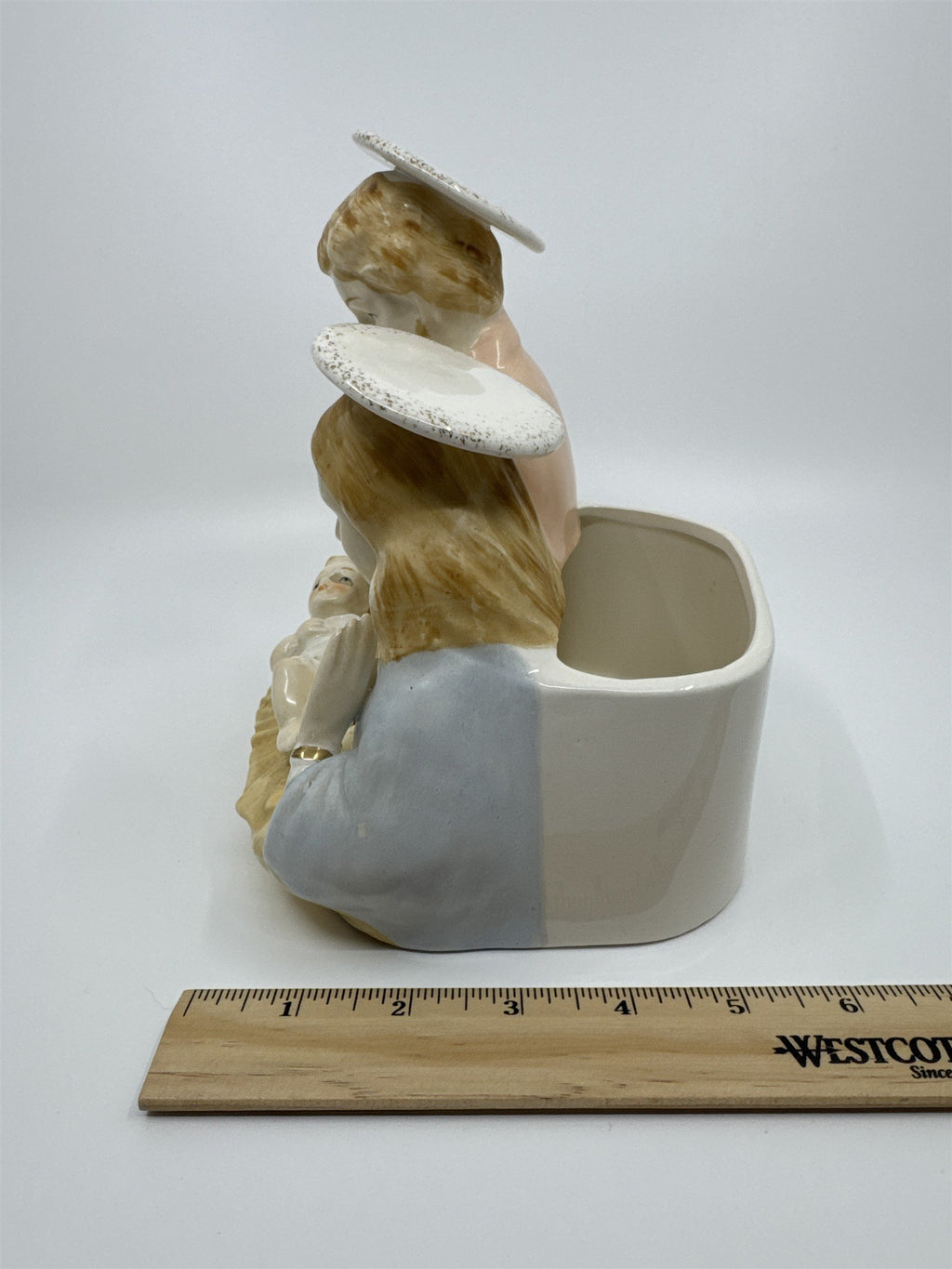 Vintage Joseph, Mary and Baby Jesus Ceramic Figurine Vase by Fremo Japan