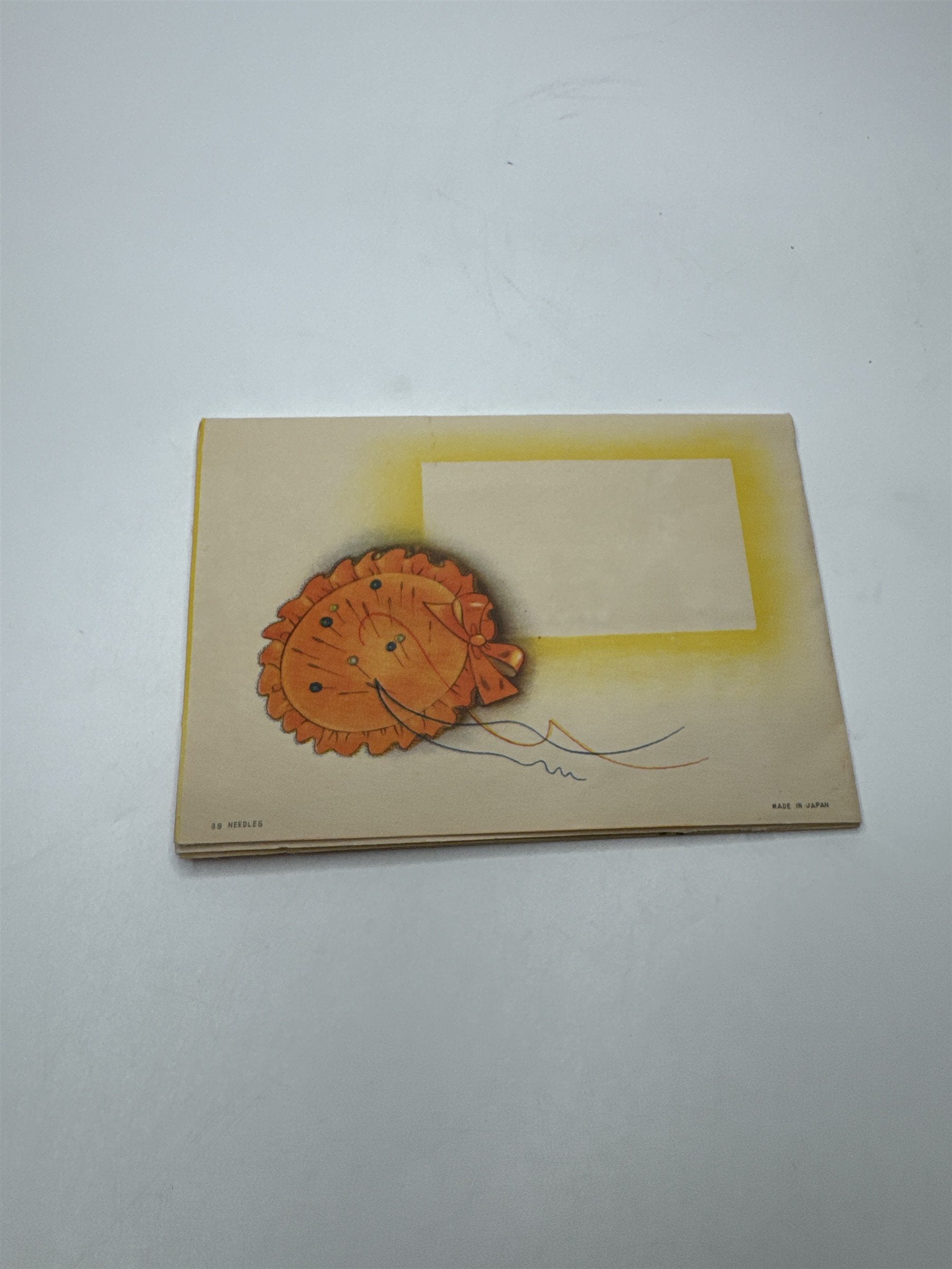 Vintage Pop Up Ticket Advertising Needles Toy Workshop Scene Japan