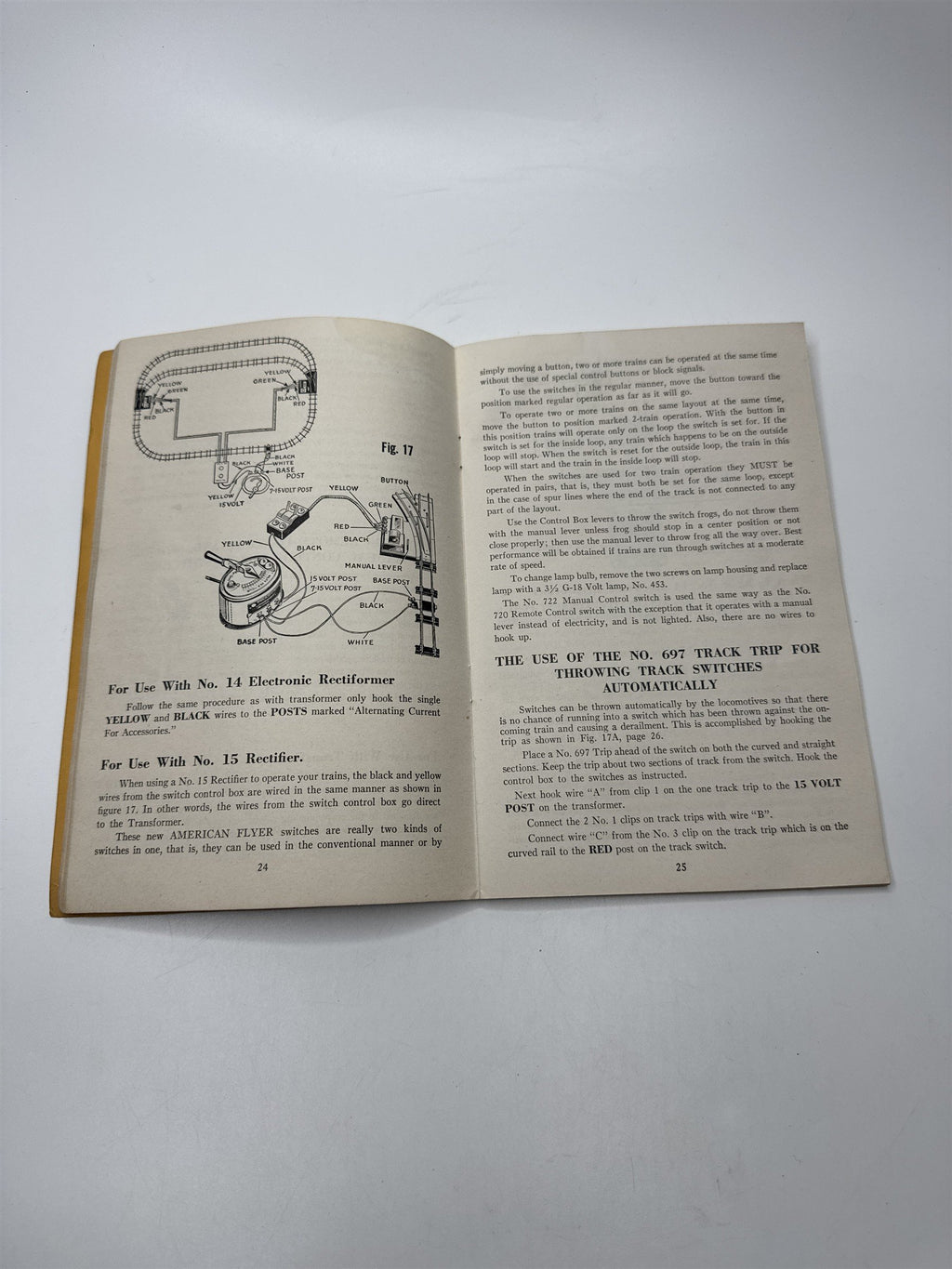 Gilbert Hall of Science American Flyer Instructions Assembling Operating 3/16 49