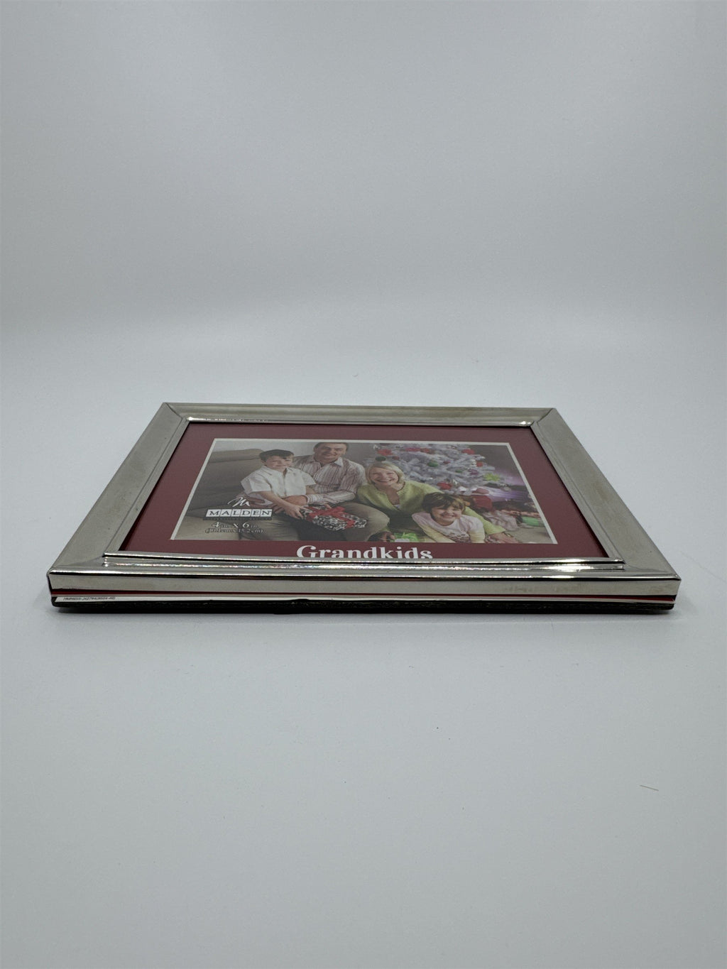 Malden Silver Framed Red Grandkids Picture Frame for 4" x 6" Photo
