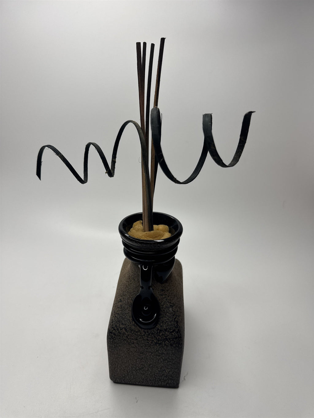 Vintage Faux Reed Diffuser Covered in Fake Dust Mysterious Dark Academia Look