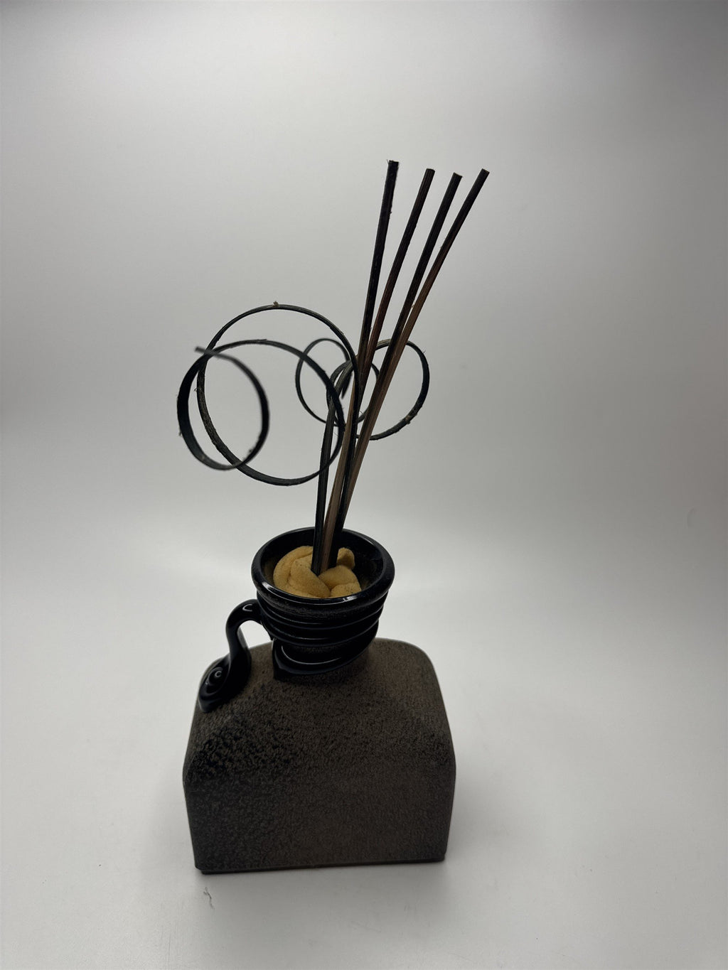 Vintage Faux Reed Diffuser Covered in Fake Dust Mysterious Dark Academia Look