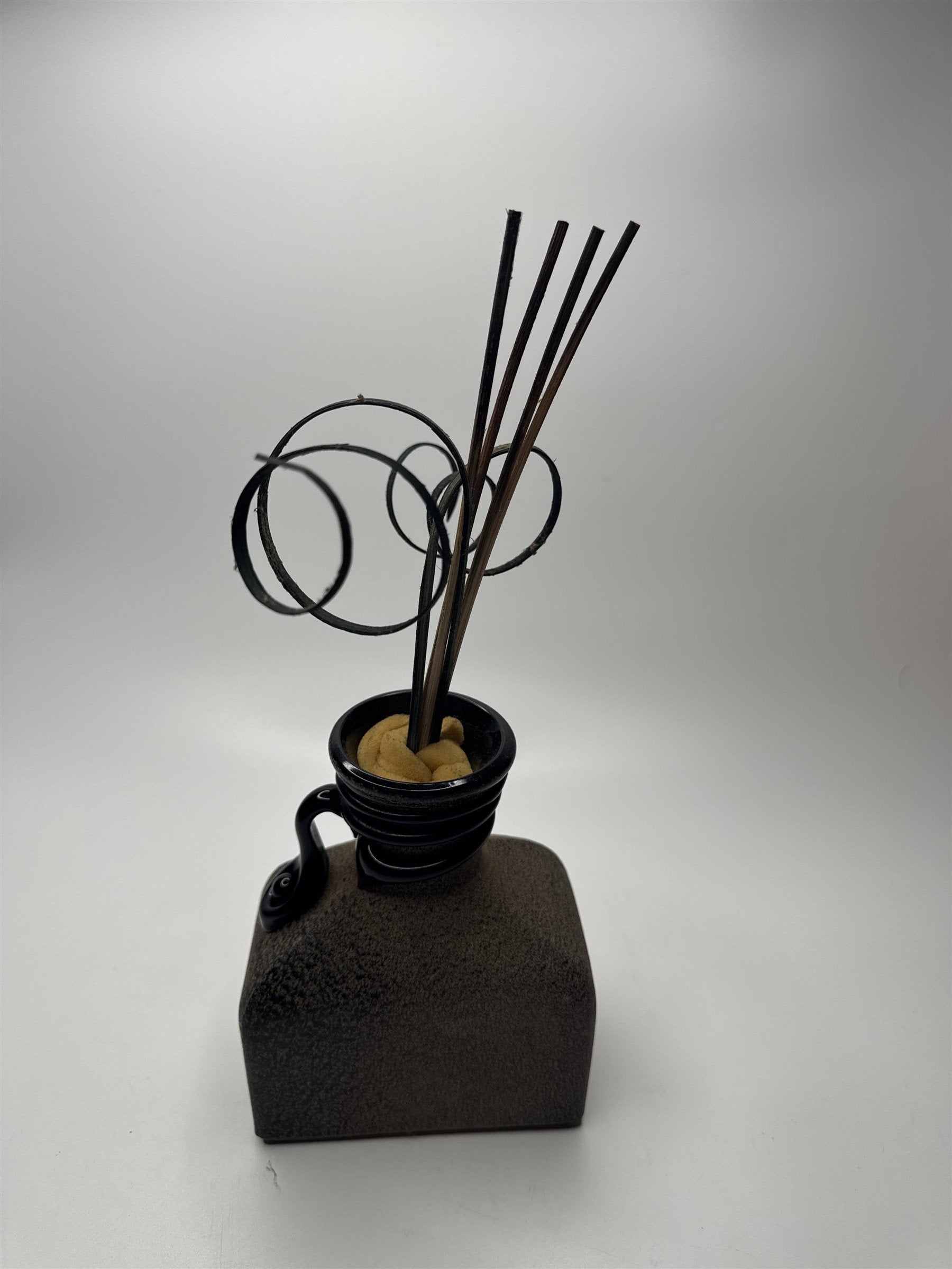 Vintage Faux Reed Diffuser Covered in Fake Dust Mysterious Dark Academia Look
