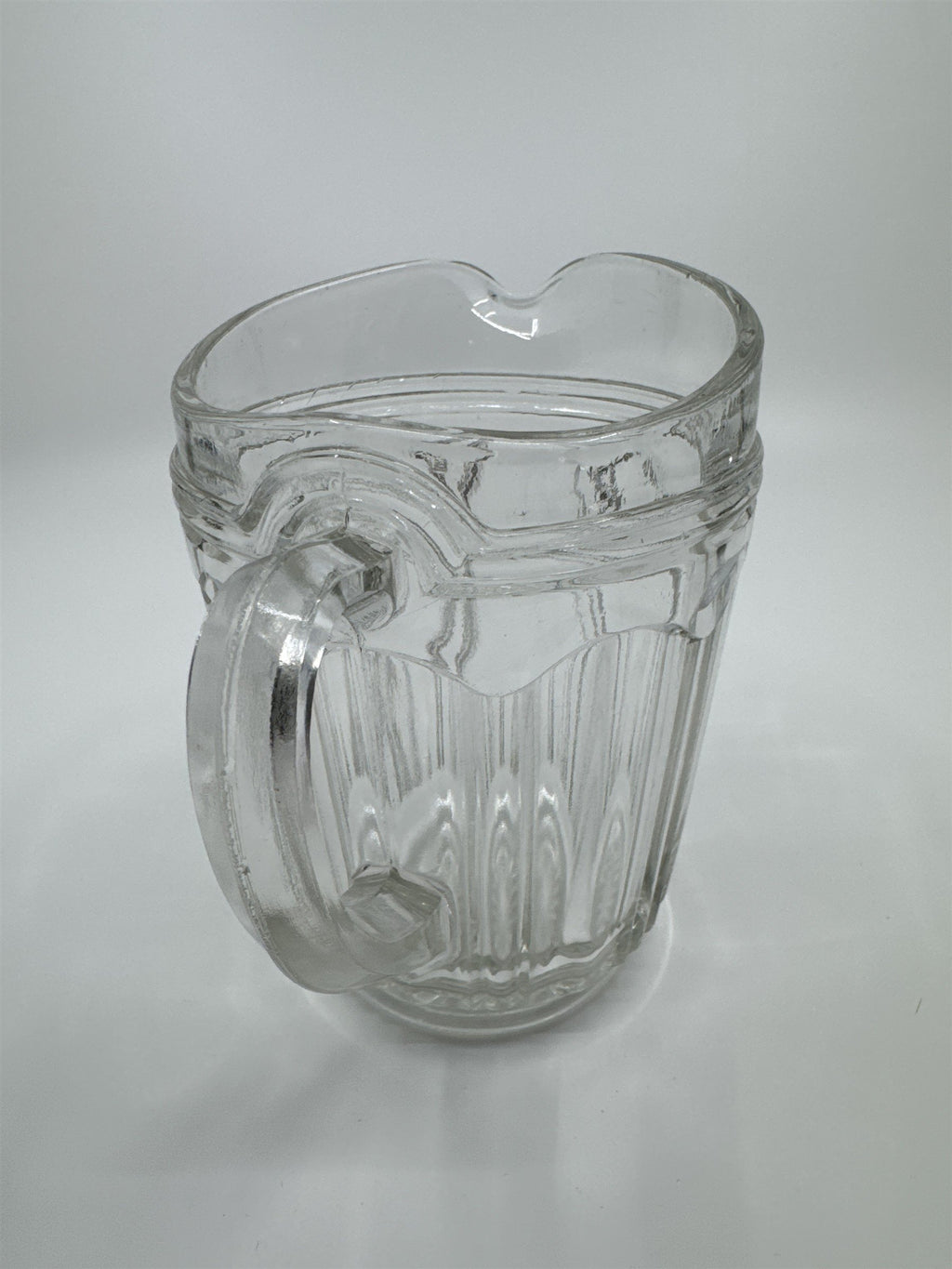 Vintage Hocking Pressed Depression Clear Glass Small Syrup Pitcher/Creamer