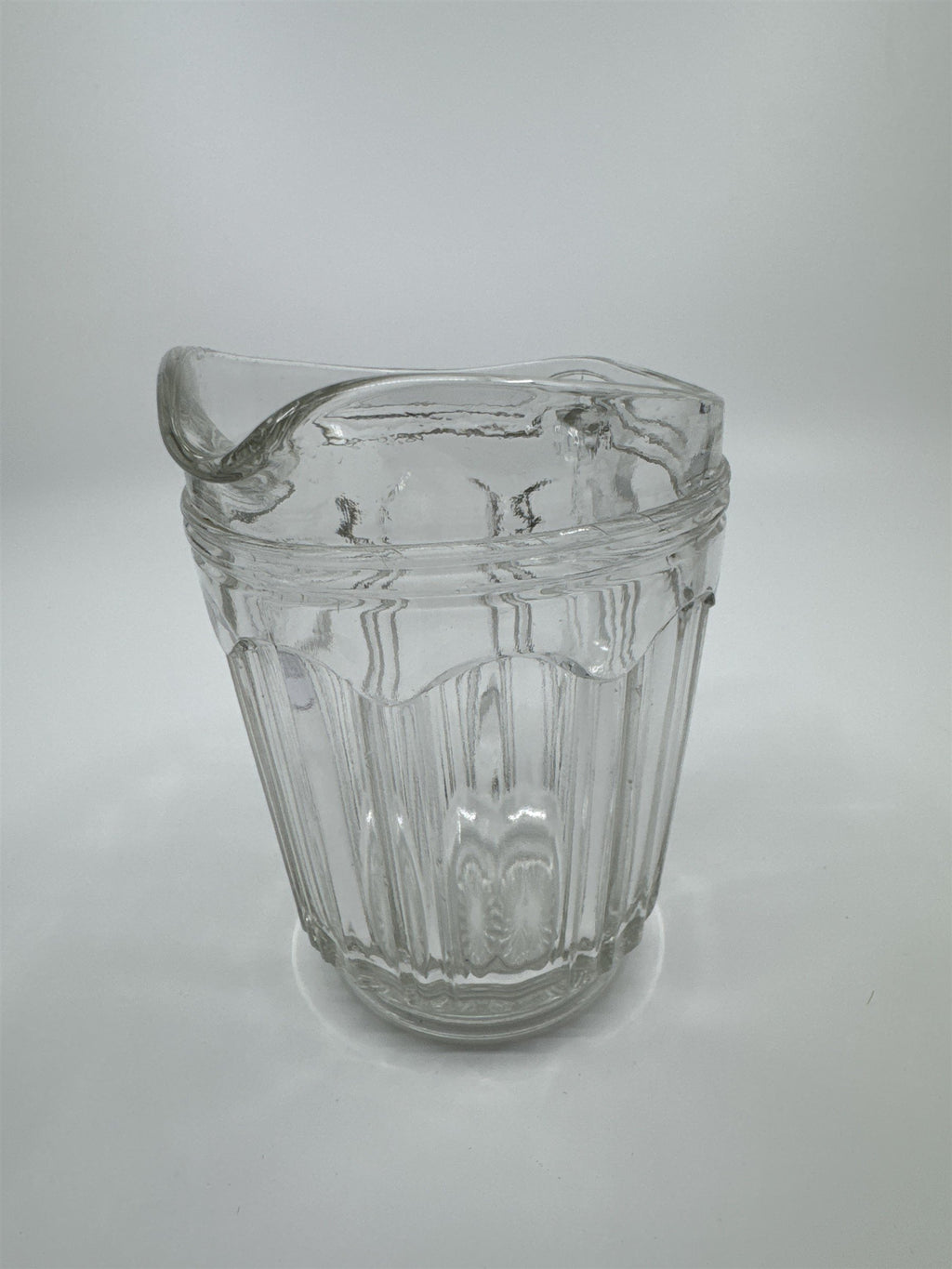 Vintage Hocking Pressed Depression Clear Glass Small Syrup Pitcher/Creamer