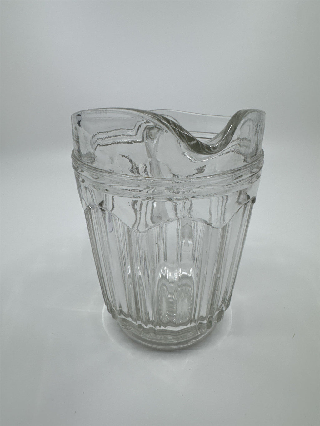 Vintage Hocking Pressed Depression Clear Glass Small Syrup Pitcher/Creamer