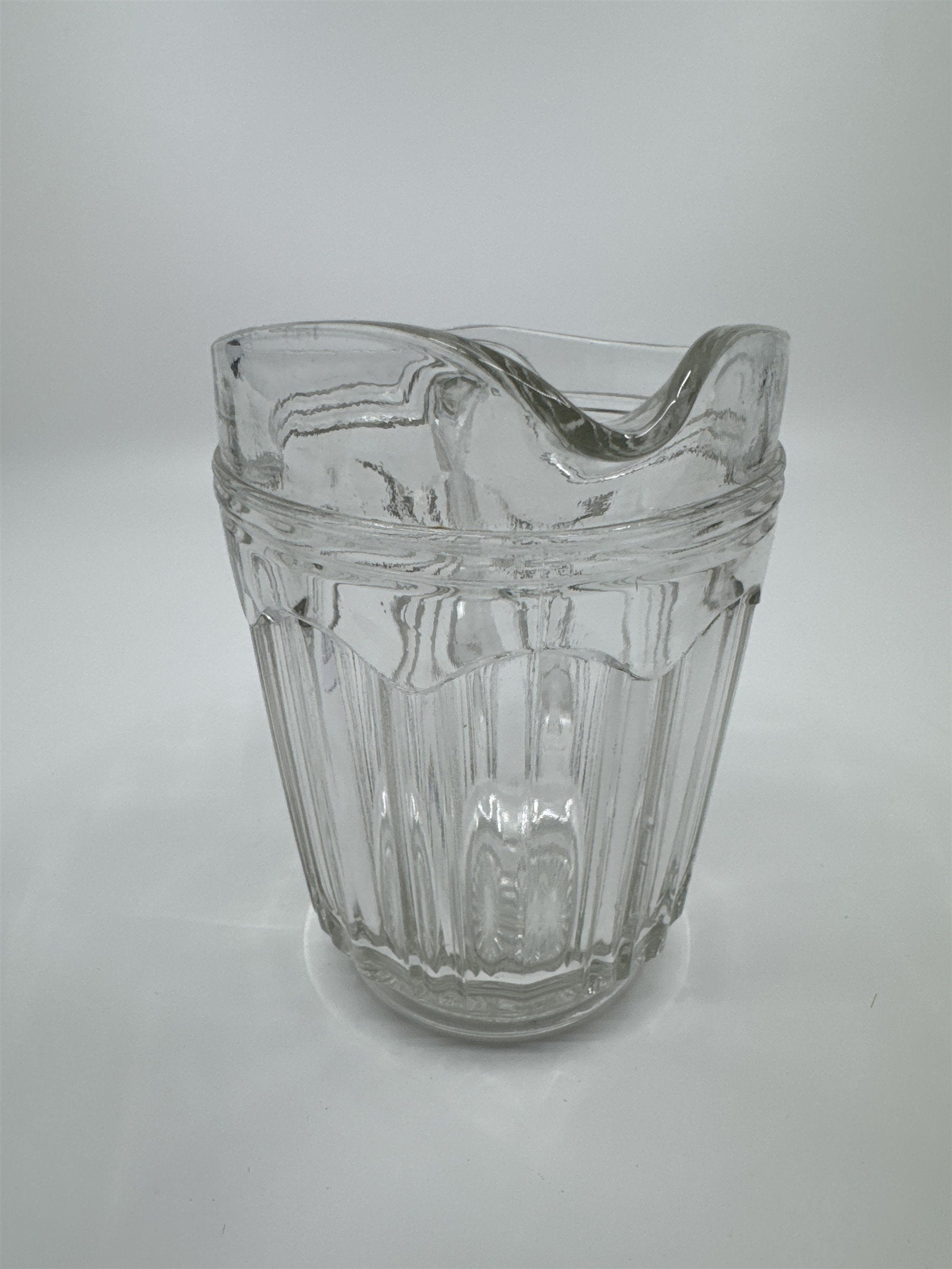 Vintage Hocking Pressed Depression Clear Glass Small Syrup Pitcher/Creamer