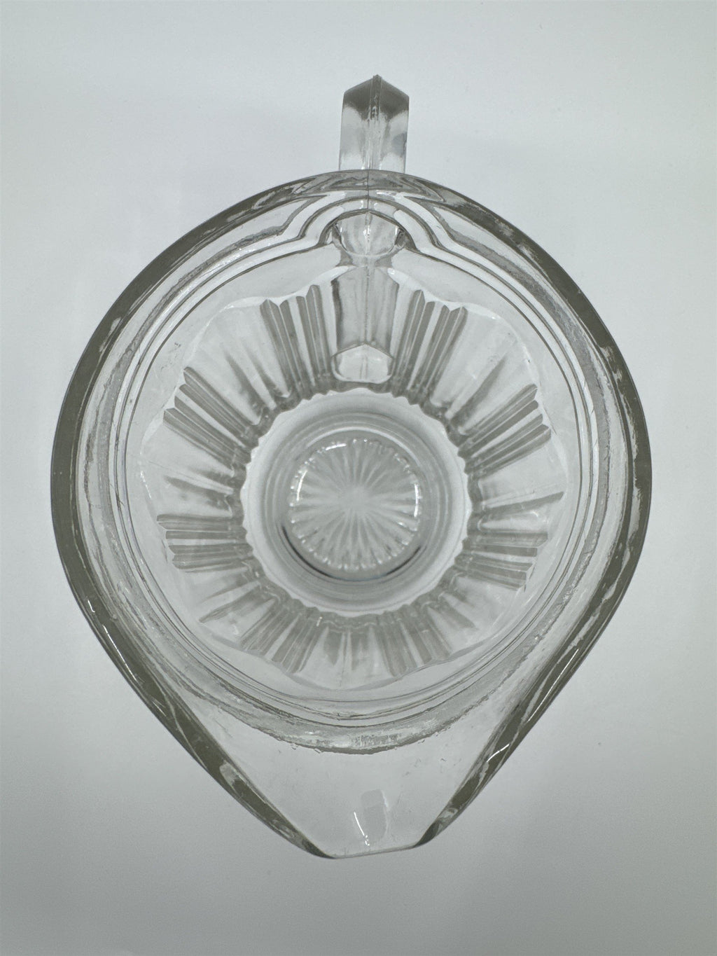 Vintage Hocking Pressed Depression Clear Glass Small Syrup Pitcher/Creamer