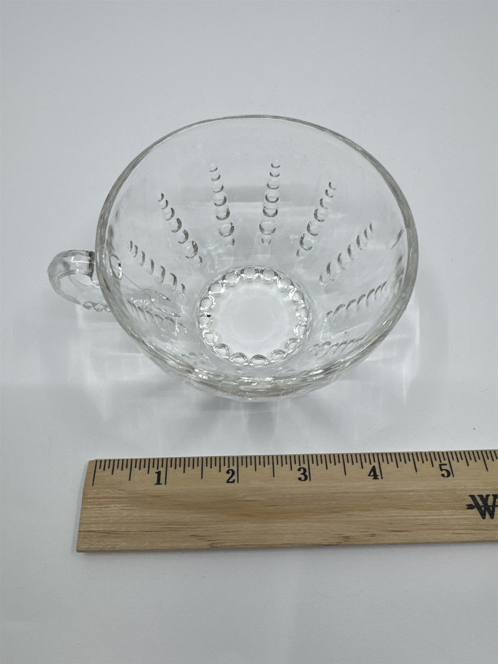 Set of 4 Vintage Depression Federal Imperial Tea/Punch Glass Bubble Cups