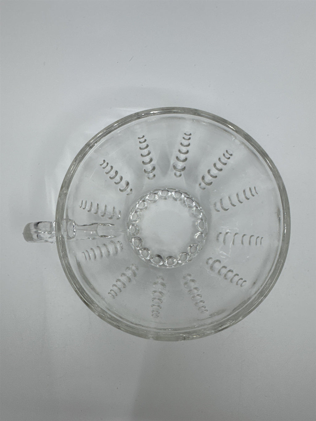 Set of 4 Vintage Depression Federal Imperial Tea/Punch Glass Bubble Cups