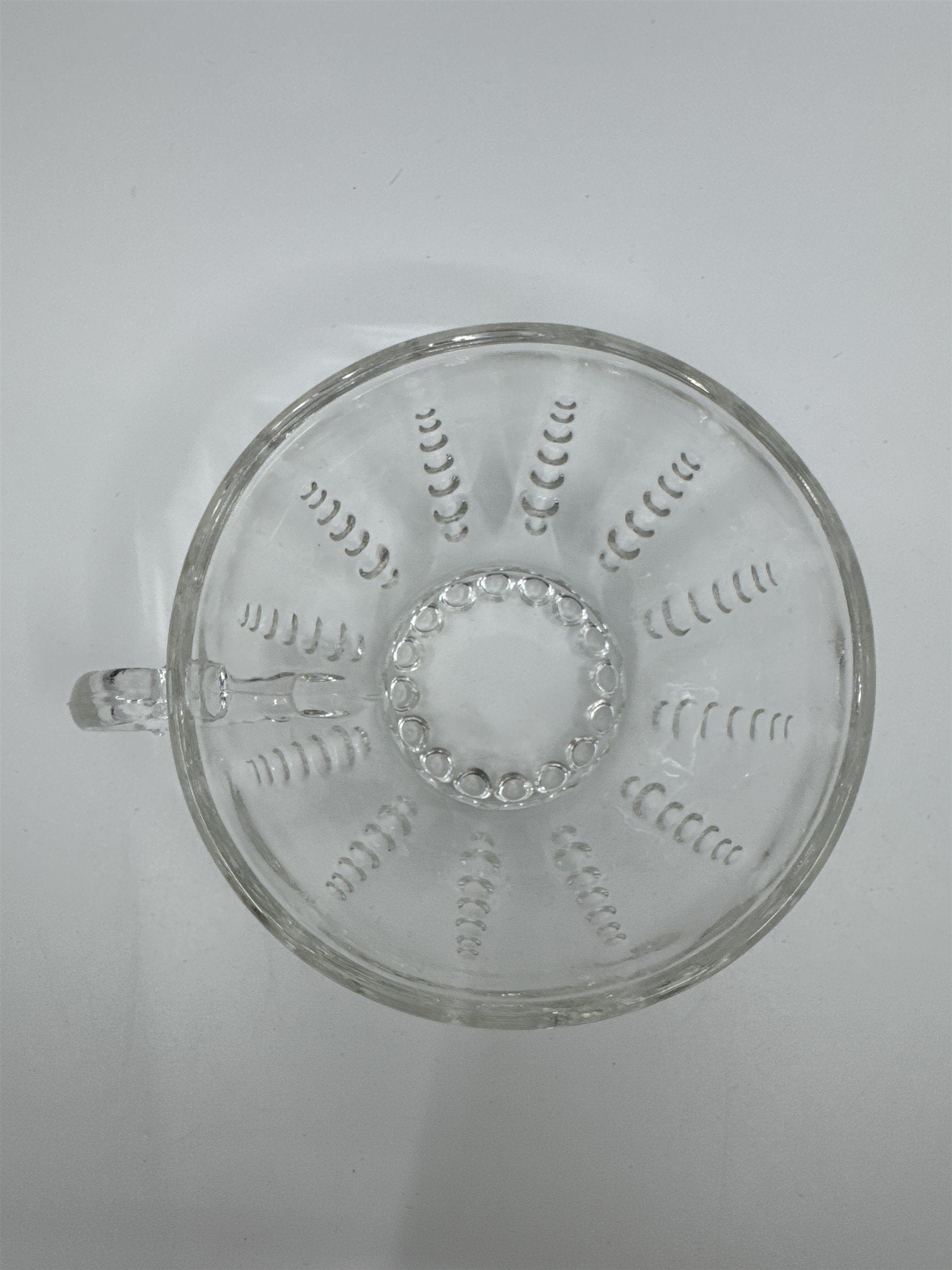 Set of 4 Vintage Depression Federal Imperial Tea/Punch Glass Bubble Cups