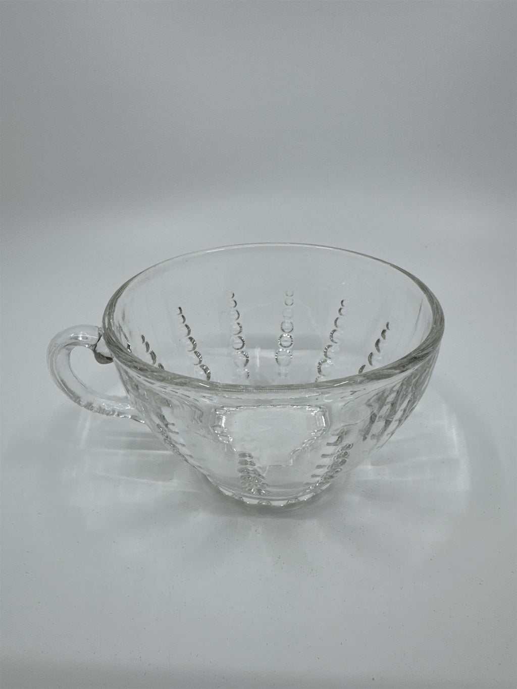 Set of 4 Vintage Depression Federal Imperial Tea/Punch Glass Bubble Cups