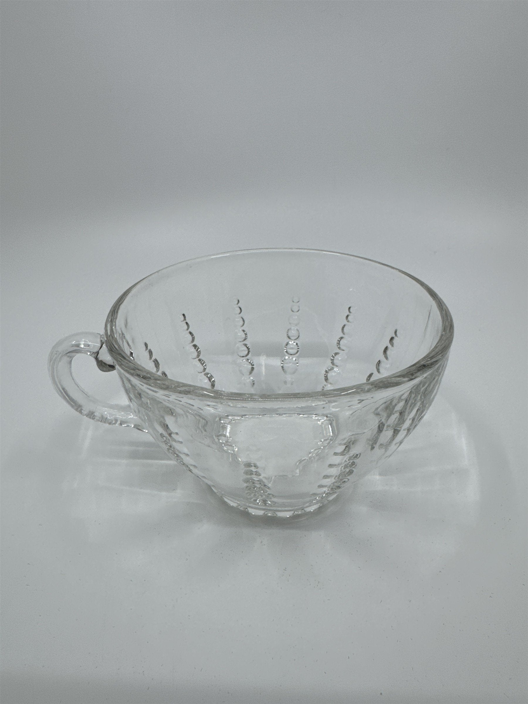 Set of 4 Vintage Depression Federal Imperial Tea/Punch Glass Bubble Cups