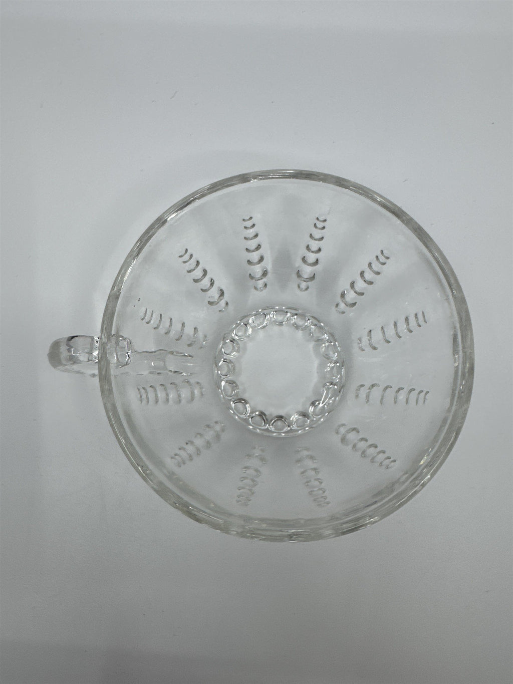Set of 4 Vintage Depression Federal Imperial Tea/Punch Glass Bubble Cups