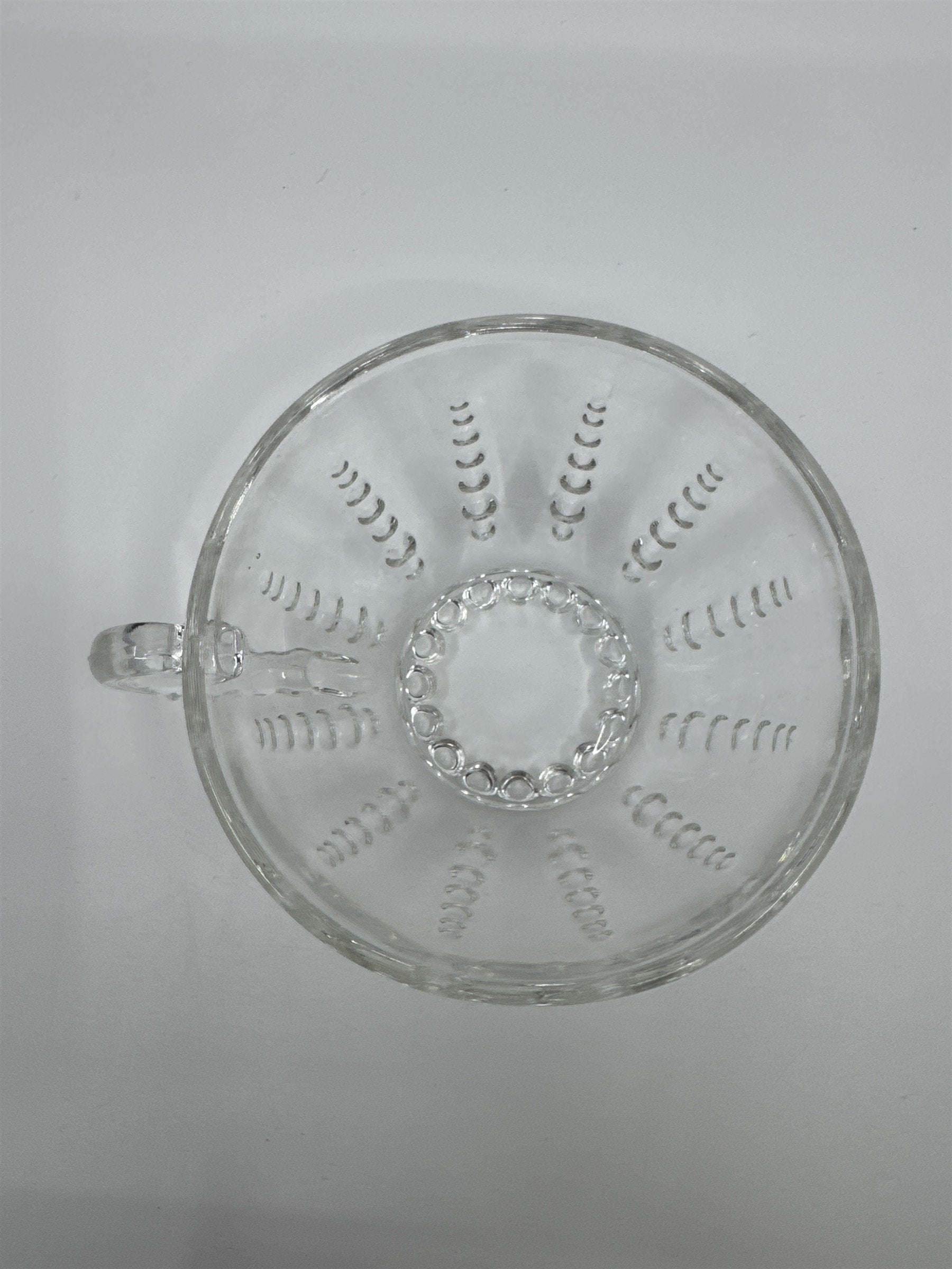 Set of 4 Vintage Depression Federal Imperial Tea/Punch Glass Bubble Cups