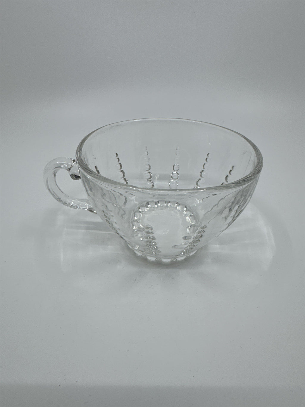 Set of 4 Vintage Depression Federal Imperial Tea/Punch Glass Bubble Cups