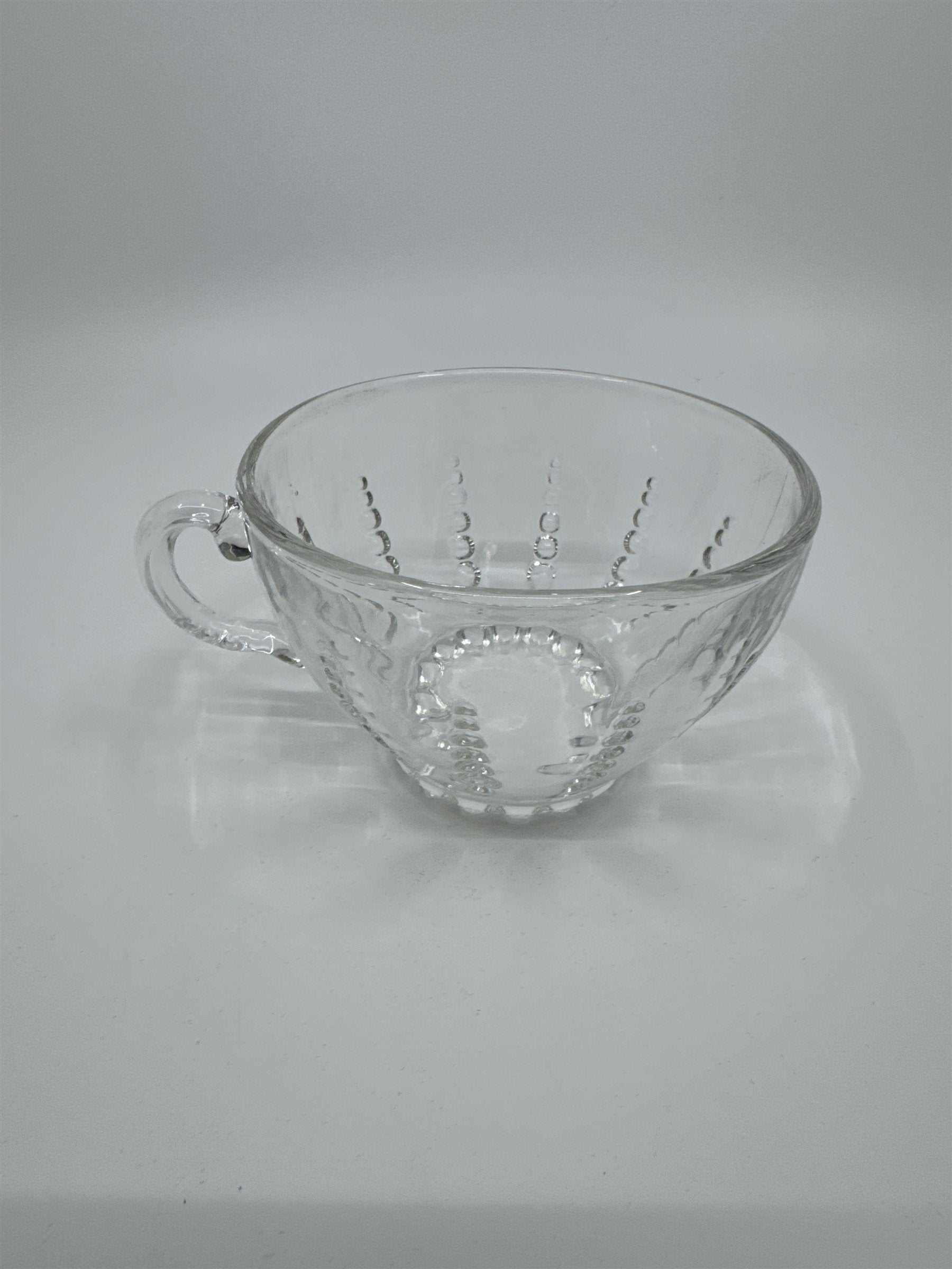 Set of 4 Vintage Depression Federal Imperial Tea/Punch Glass Bubble Cups