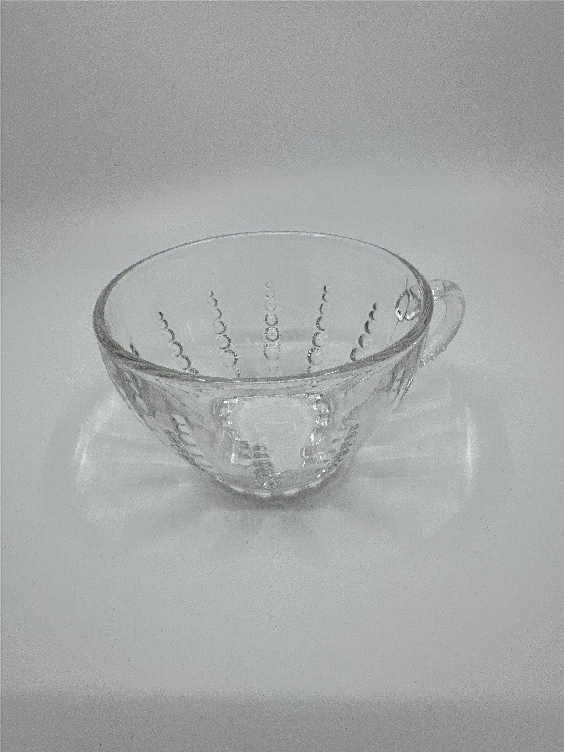 Set of 4 Vintage Depression Federal Imperial Tea/Punch Glass Bubble Cups
