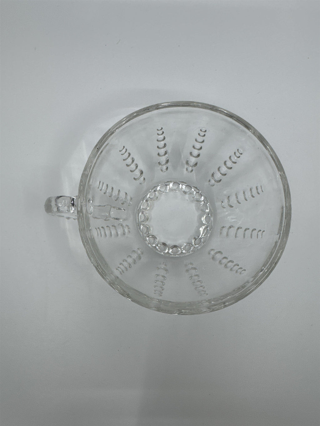Set of 4 Vintage Depression Federal Imperial Tea/Punch Glass Bubble Cups