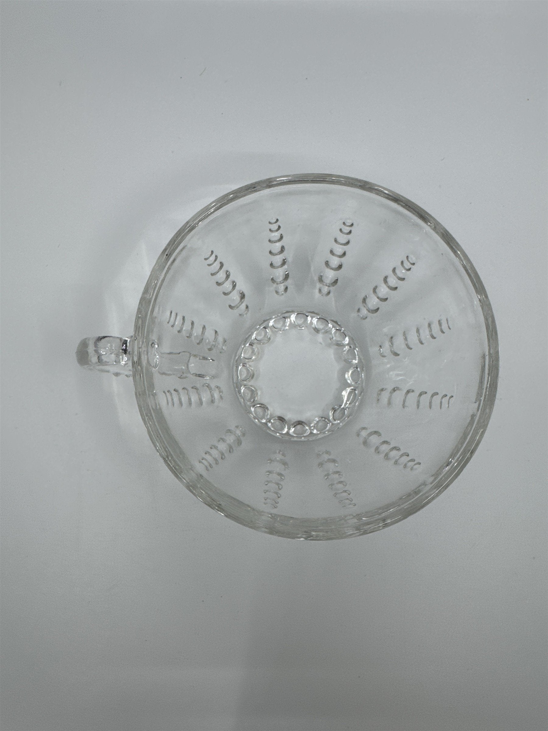 Set of 4 Vintage Depression Federal Imperial Tea/Punch Glass Bubble Cups