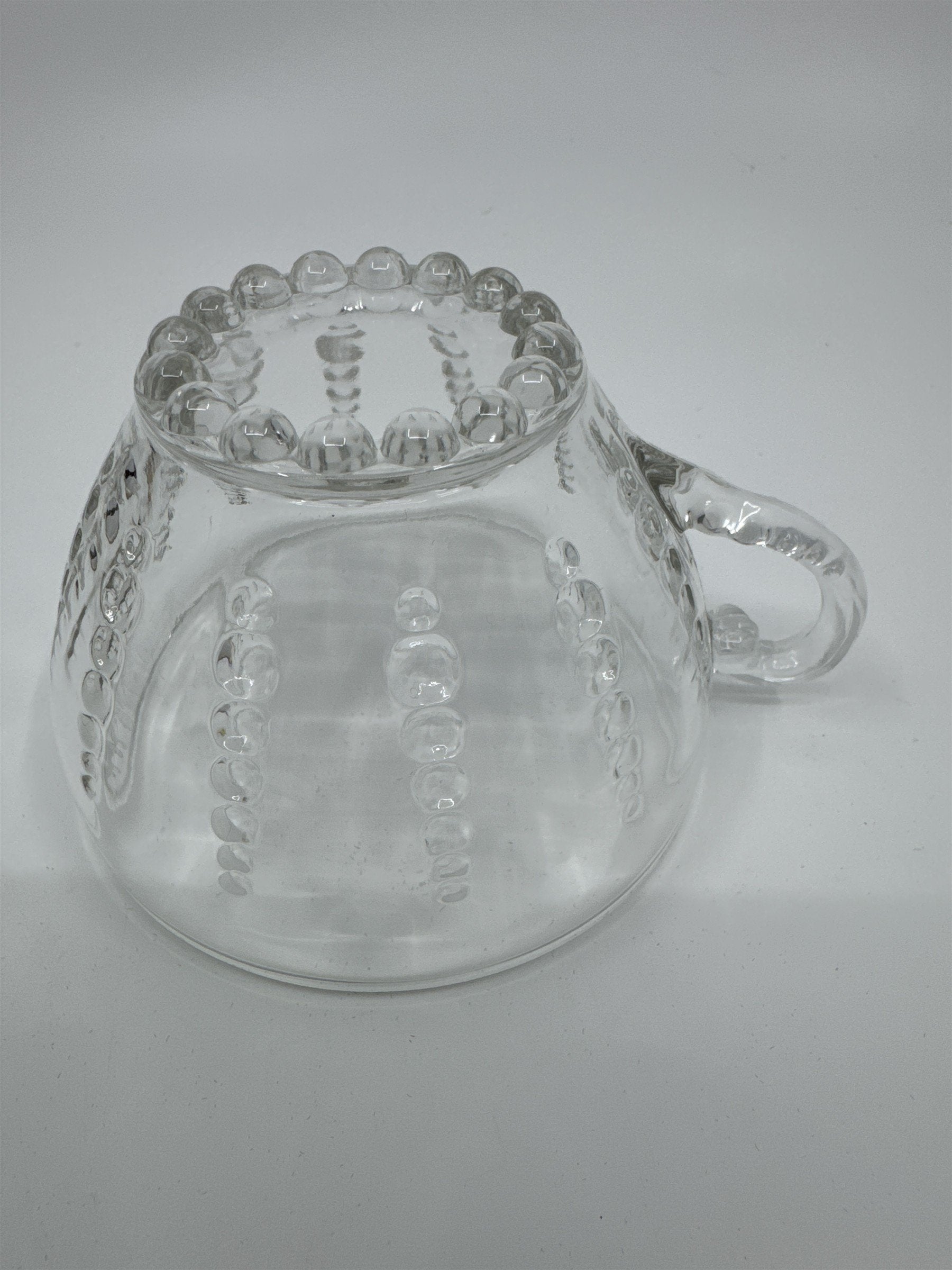 Set of 4 Vintage Depression Federal Imperial Tea/Punch Glass Bubble Cups