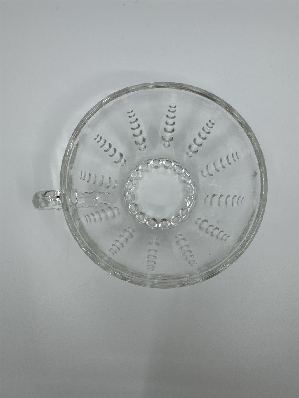 Set of 4 Vintage Depression Federal Imperial Tea/Punch Glass Bubble Cups