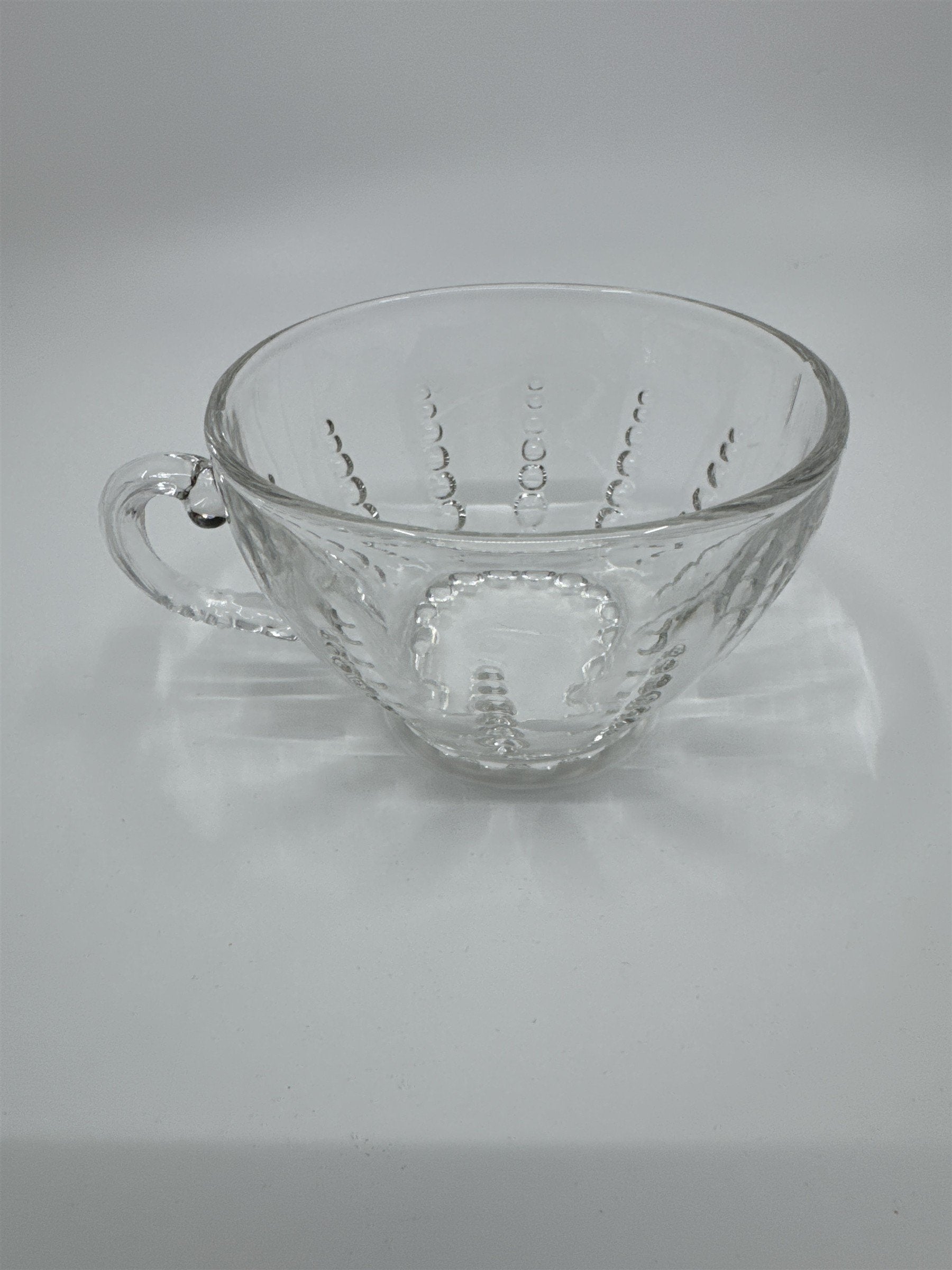 Set of 4 Vintage Depression Federal Imperial Tea/Punch Glass Bubble Cups