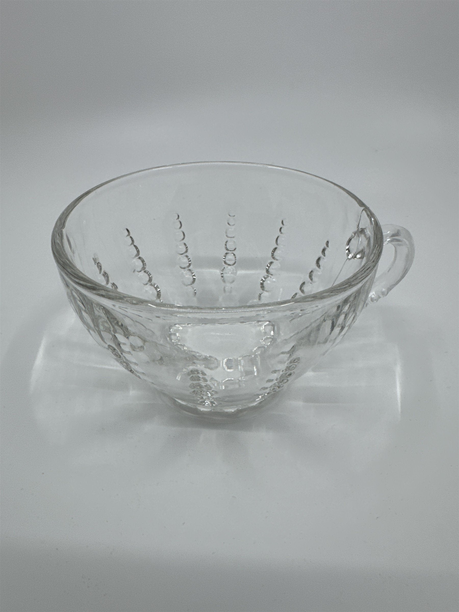 Set of 4 Vintage Depression Federal Imperial Tea/Punch Glass Bubble Cups