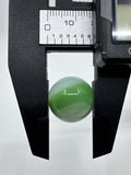 Vintage Akro Agate Art Swirl Glass Marble 0.63"/16.2mm White/Green Swirl