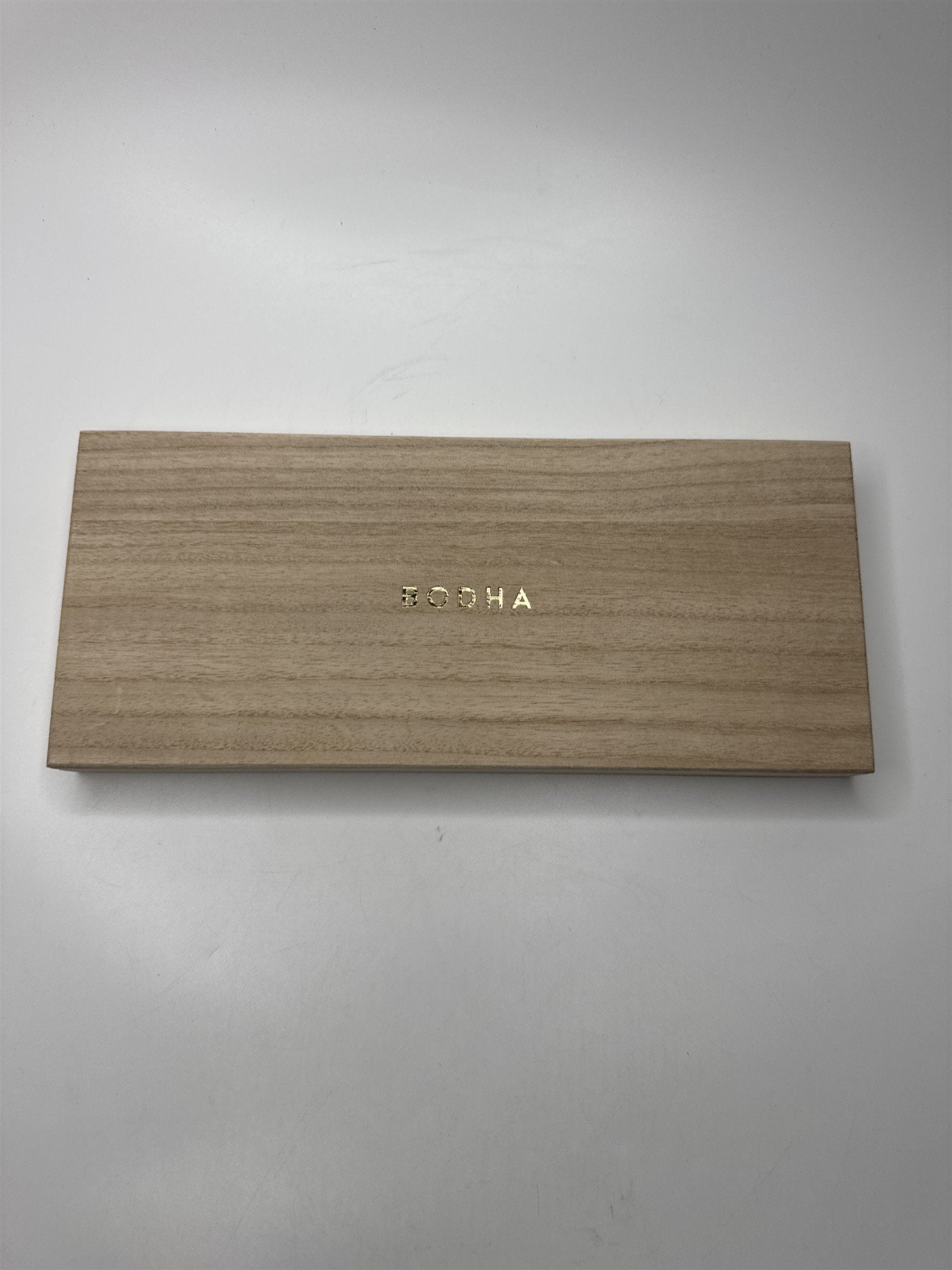 Wooden Bodha Incense Empty Box with Set of Daily Affirmation/Inspirational Cards