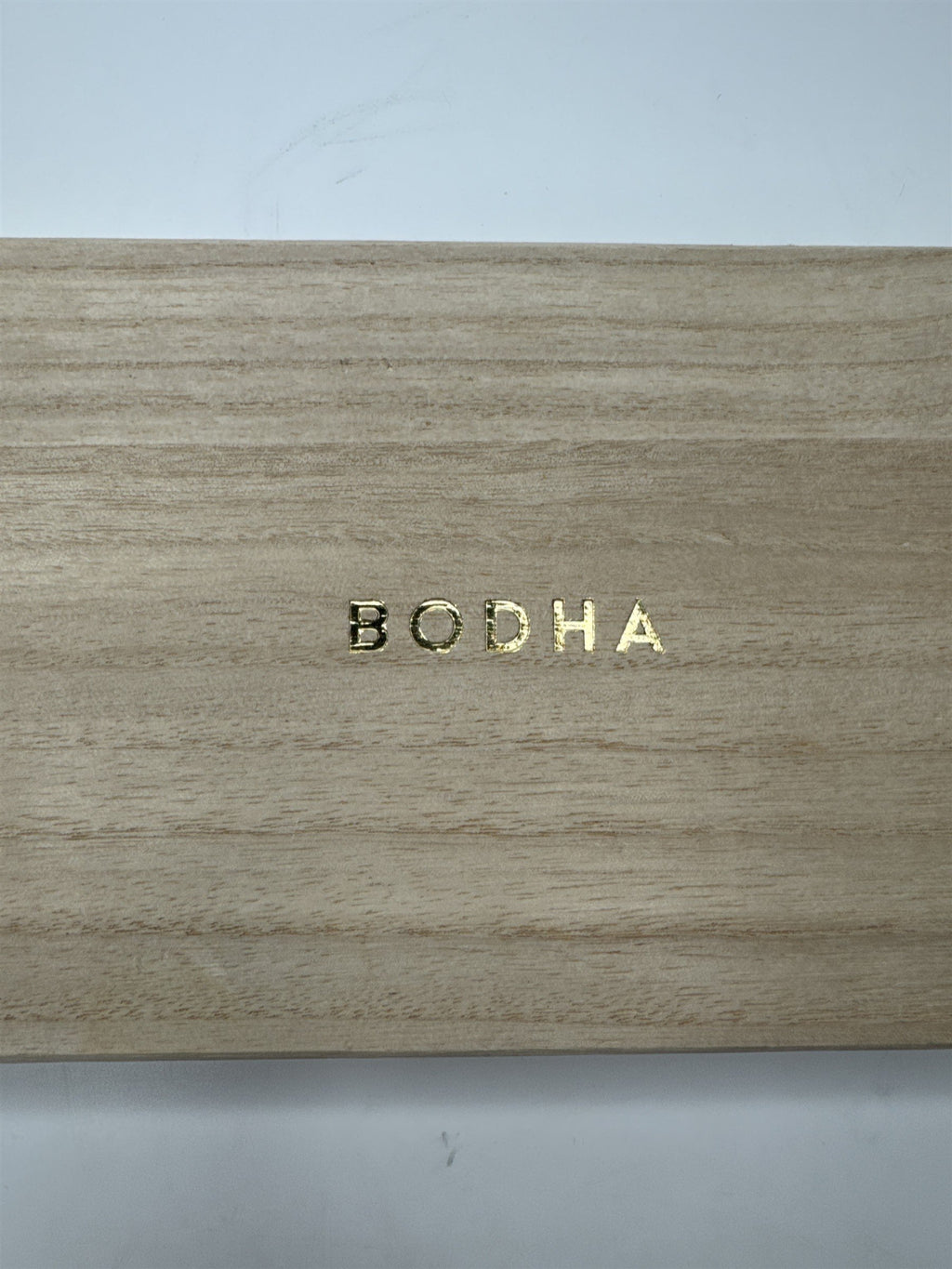 Wooden Bodha Incense Empty Box with Set of Daily Affirmation/Inspirational Cards
