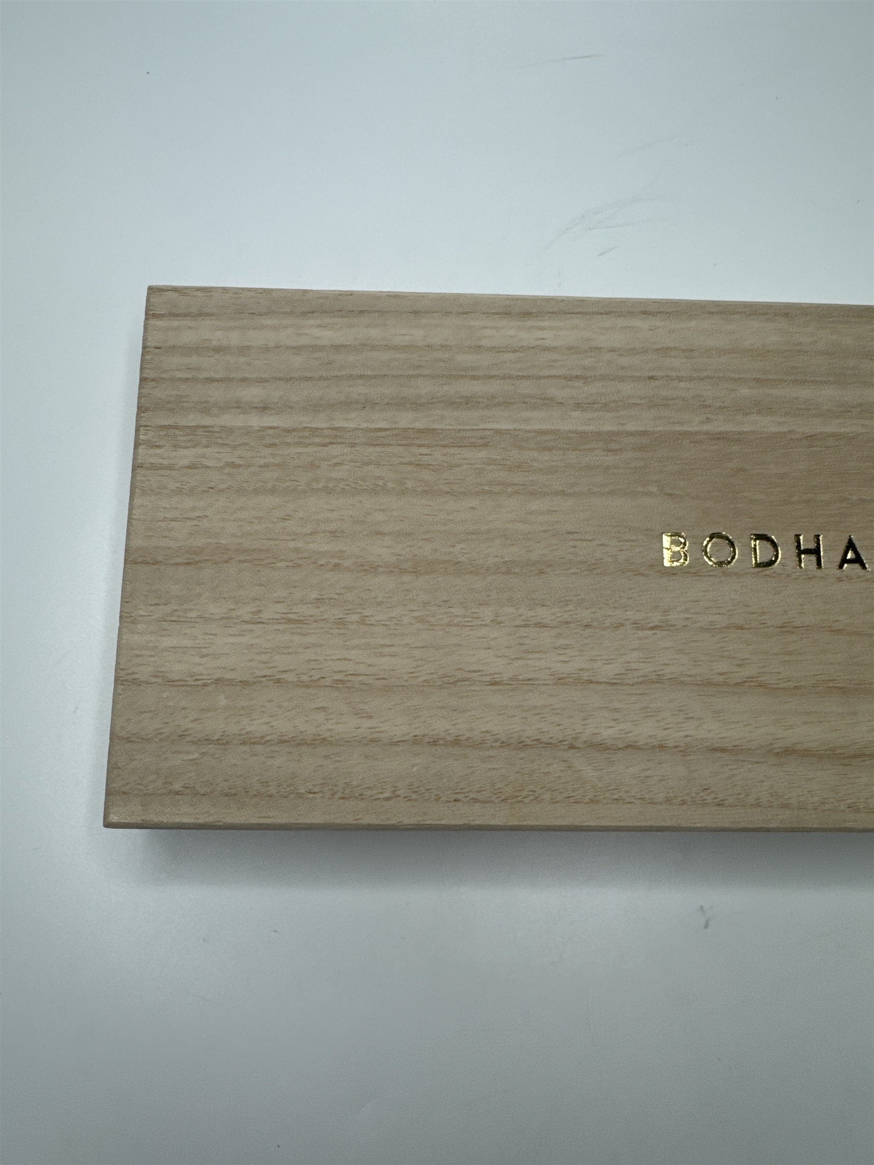 Wooden Bodha Incense Empty Box with Set of Daily Affirmation/Inspirational Cards